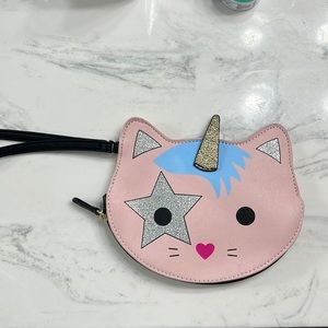 Betsey Johnson Caticorn wristlet